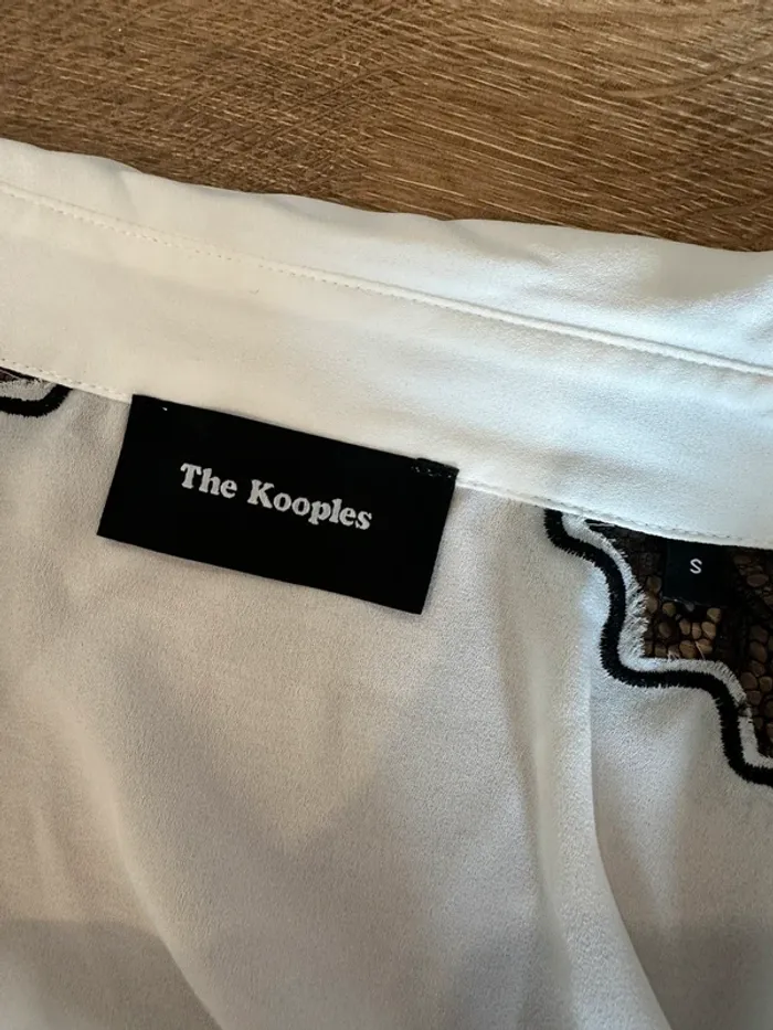 Chemiser The Kooples blanc et noir taille 36 - photo numéro 5
