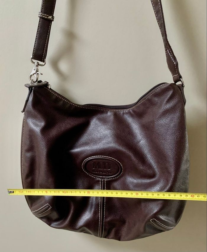 Sac bandoulière en cuir marron Mac Douglas en très bon état - photo numéro 10