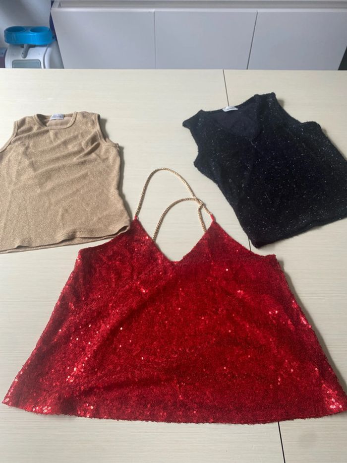 Lot de 3 hauts fêtes