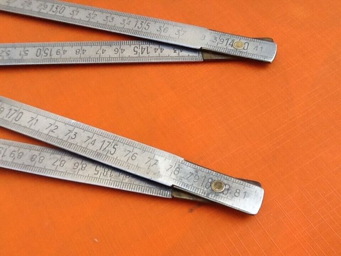 Double mètre pliant LJM (Justin Ledru Manufacture) DURALUMIN - photo numéro 8