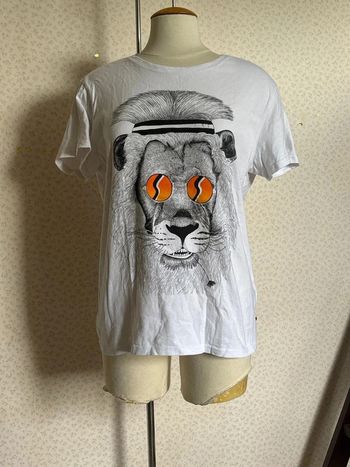 T shirt imprimer lion taille 40 marque bonobo