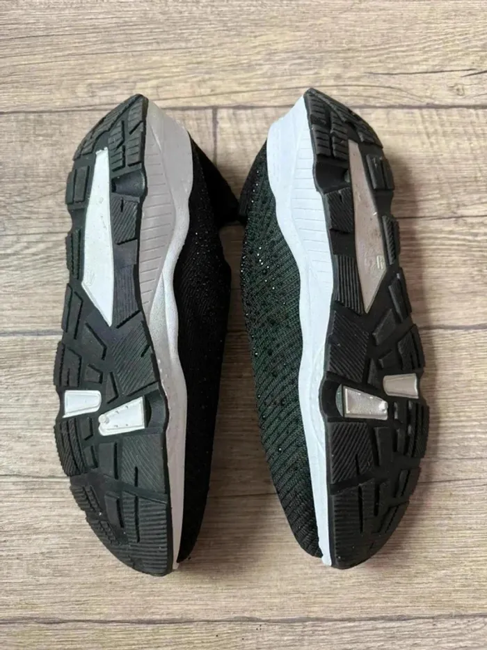 Sneakers à talon compensé Femme noir - photo numéro 7
