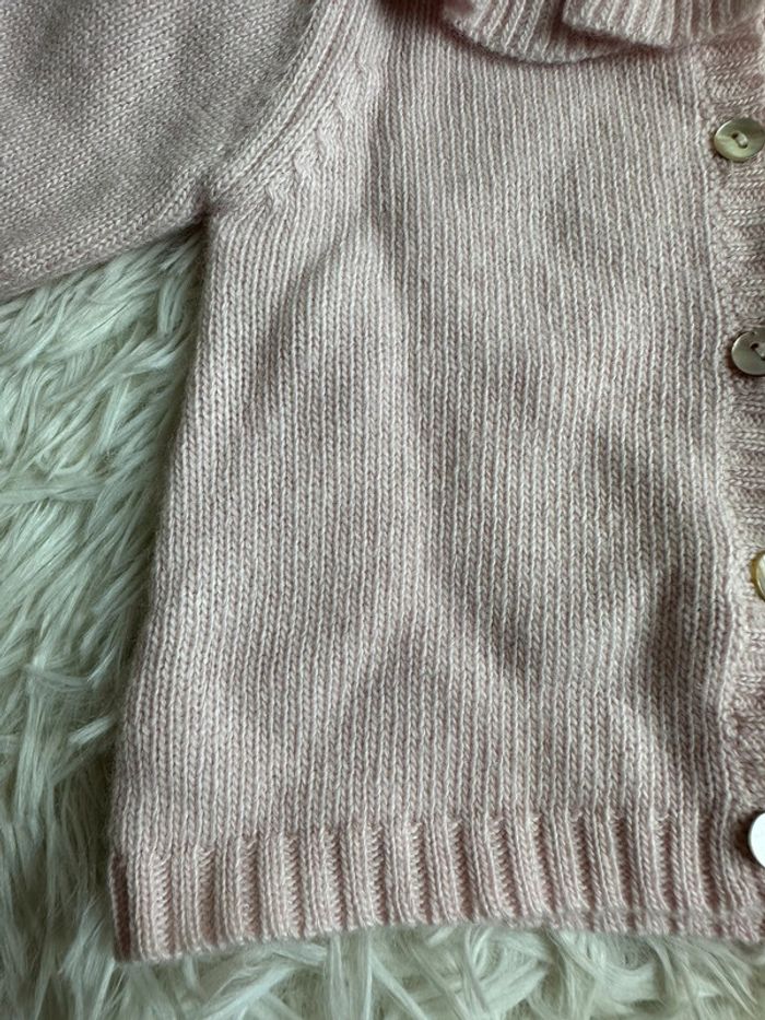 Cardigan laine et cachemire bobine taille 6 mois - photo numéro 2