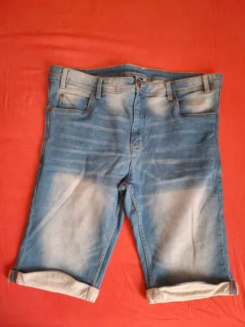 Short en jean homme