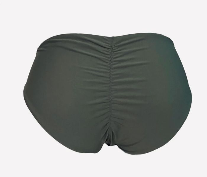 Bas maillot de bain kaki texture plissée style brésilien – Ardène Swim Ta ille L - photo numéro 2