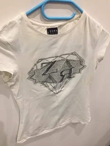 Tee shirt strass Zara