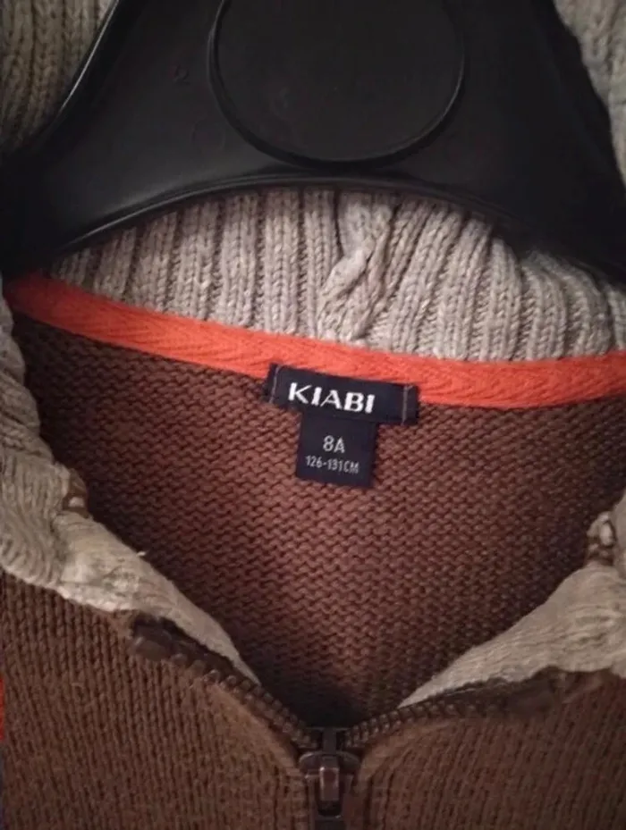Gilet en maille  zippé - photo numéro 3