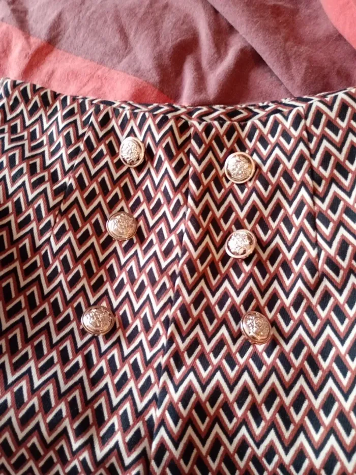 Short été shein, taille S,très bon état motifs - photo numéro 3