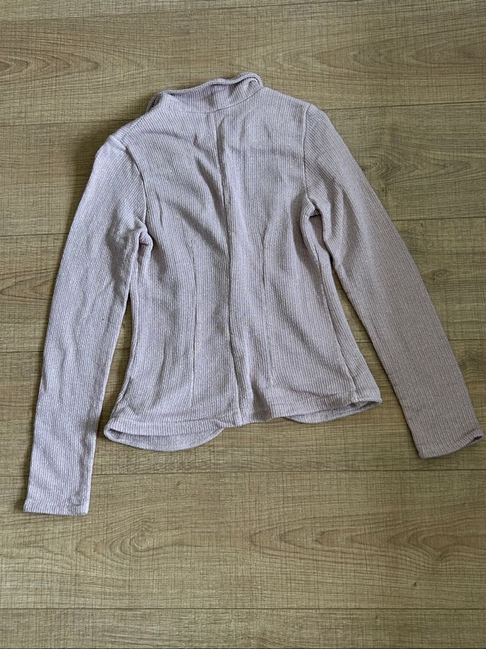 Veste rose claire pailletée Amelie&Amelie taille L TBE (taille petit) - photo numéro 8