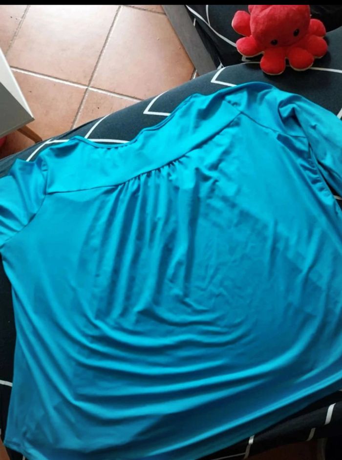 Haut bleu turquoise T8XL - photo numéro 8