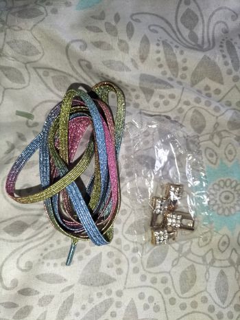 Lacet élastique avec attache multicolore