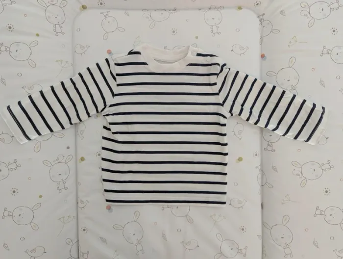T-shirt manches longues marinière