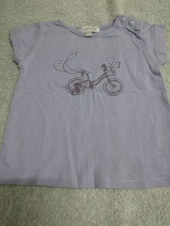 T-shirt manches courtes bébé fille 6 mois