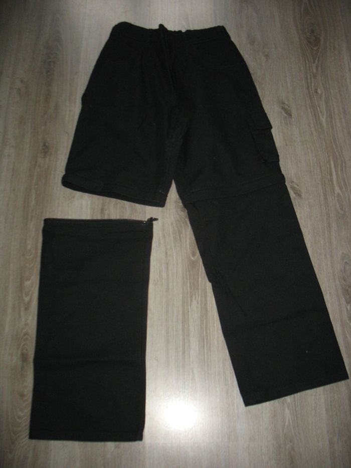 PANTALON DROIT NOIR 2 en 1 - FEMME "LE BEAU-FORT" - NEUF - TAILLE 44 - n°01 - photo numéro 2