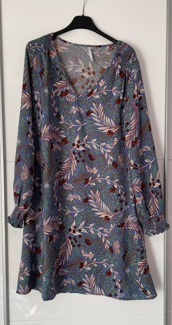 Robe bleu trapèze 38