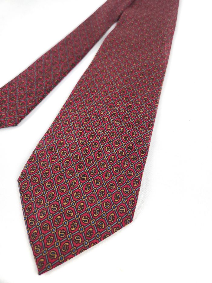 Cravate Edsor Kronen - 100% Soie à Motif Cachemire / Paisley - Vintage - photo numéro 2
