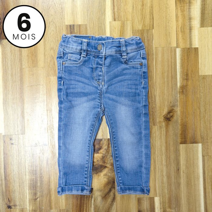 Pantalon jean - taille réglable - TAO 6 mois