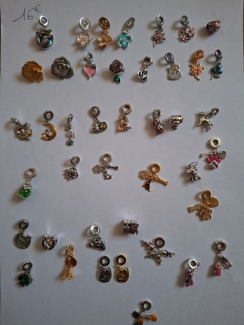 Diverses charms,  pendentifs 