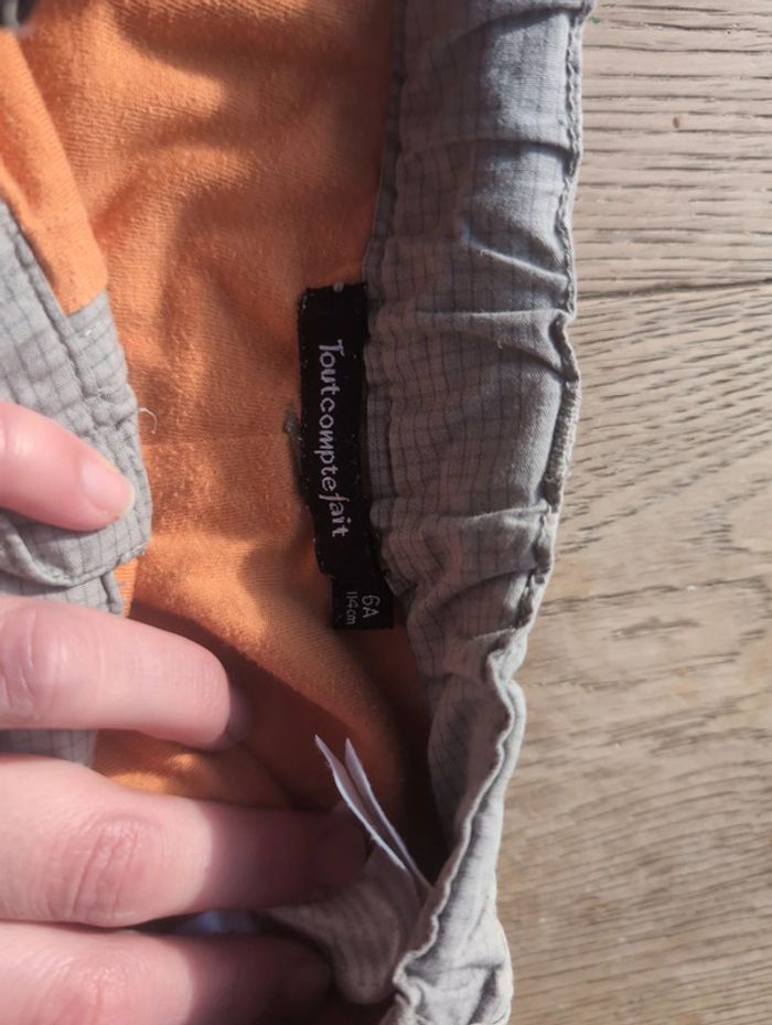 Pantalon façon treillis tôt compte fais - photo numéro 2