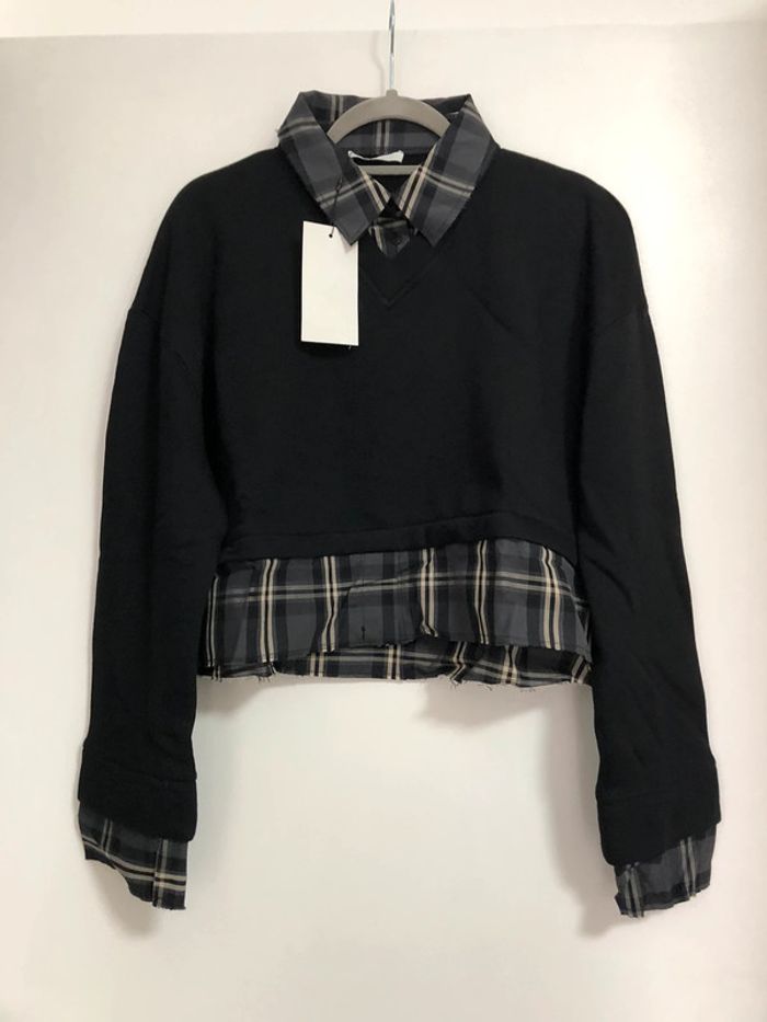 Superbe beau sweat Zara neuf avec étiquette taille L - photo numéro 2