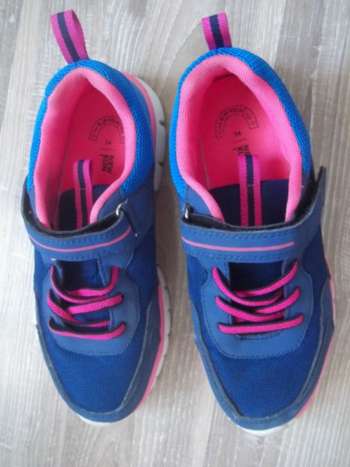 Baskets sport bleu et rose New Run 34 (Bte) - photo numéro 2
