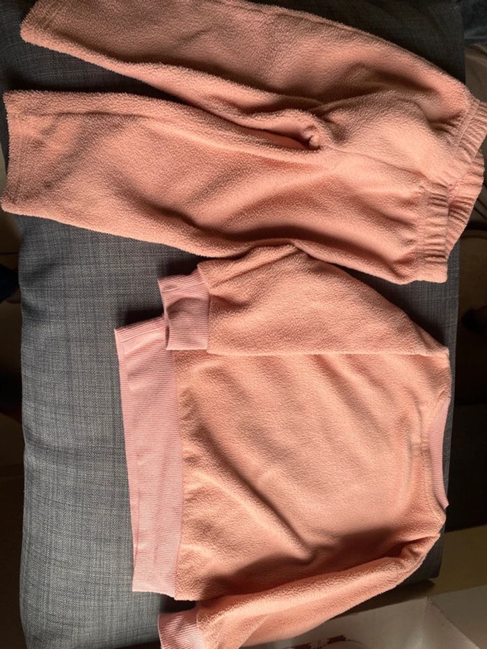 Pyjama lune polaire rose 24m Kiabi - photo numéro 2