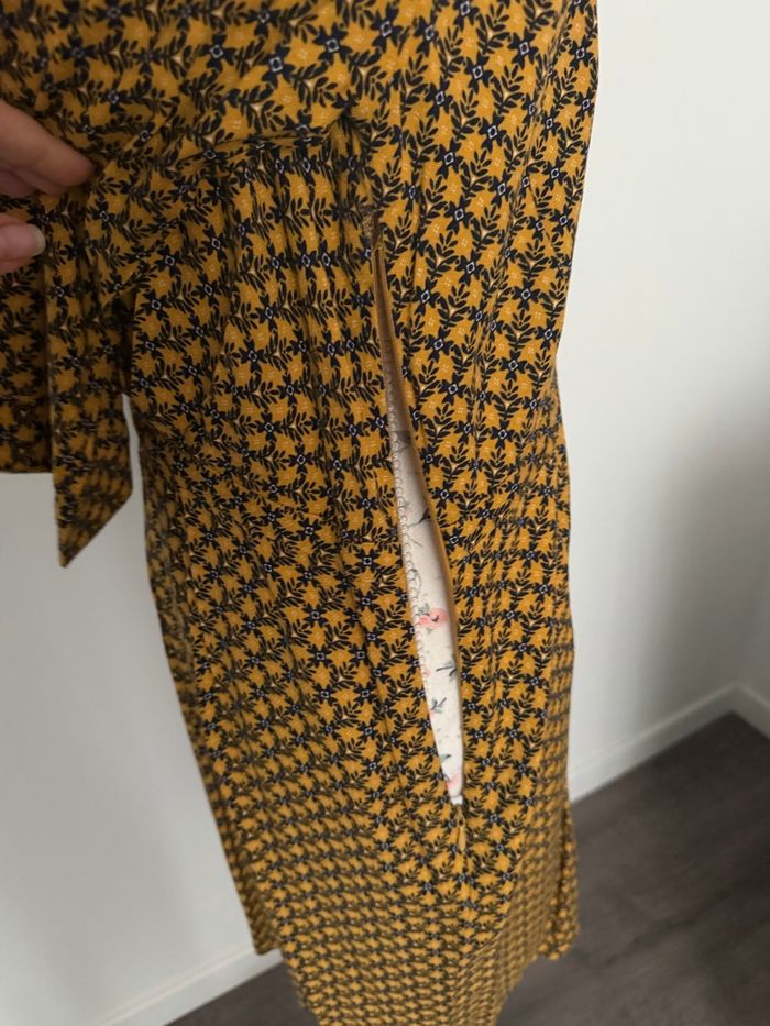 Robe jaune à motifs Promod taille 40 ou L - photo numéro 8