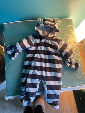 Combinaison pilote 1/3 mois avec moufles