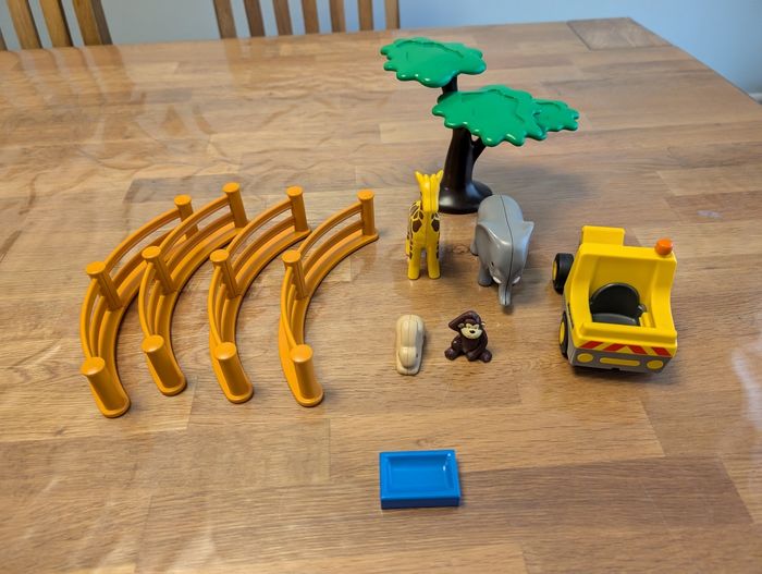Lot 4 de playmobil 123 au zoo - photo numéro 3