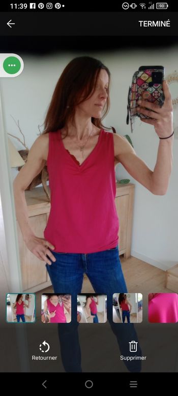 Débardeur fuchsia xl Yessica (C&A) - Microfibre c87