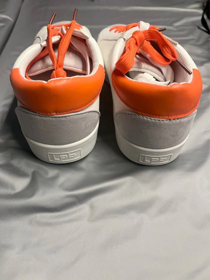 Lpb Les Petites Bombes baskets blanches grises oranges 39 - photo numéro 6