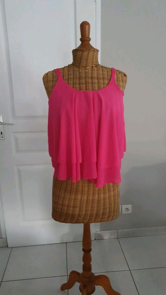Débardeur court femme rose Taille s CHELO