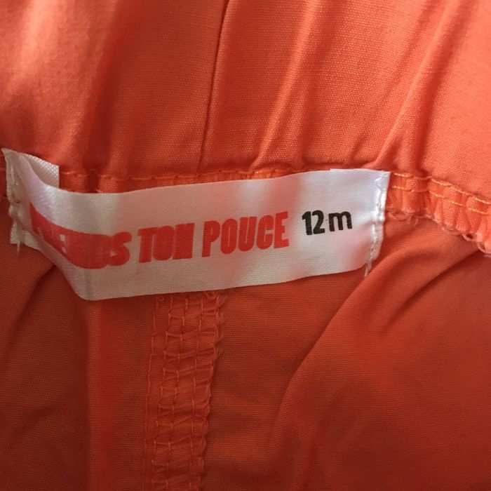 Short orangé - 12 mois - photo numéro 2