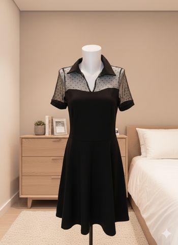 Robe noire – Taille S – Fermeture éclair latérale