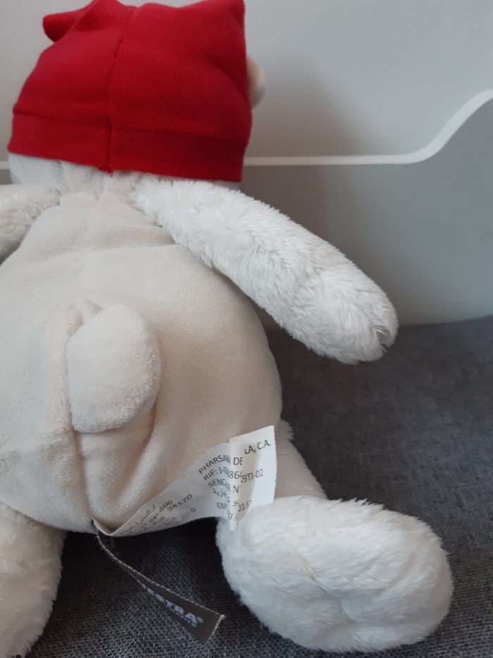 Peluche / Doudou Orchestra Ours / Ourson blanc Noël - photo numéro 8