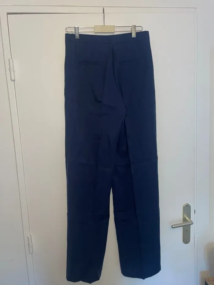 Pantalon marine Mango 38 - photo numéro 3