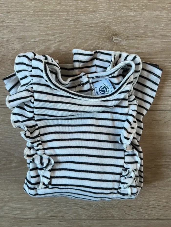 Robe marinière manches longues Petit Bateau 12 mois - photo numéro 3