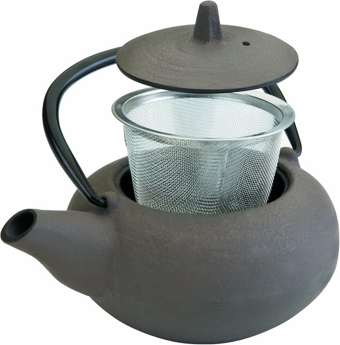 Théière en Fonte Laos, 0,3 Litre, Intérieur Émaillé, Compatible avec les Plaques à Induction
