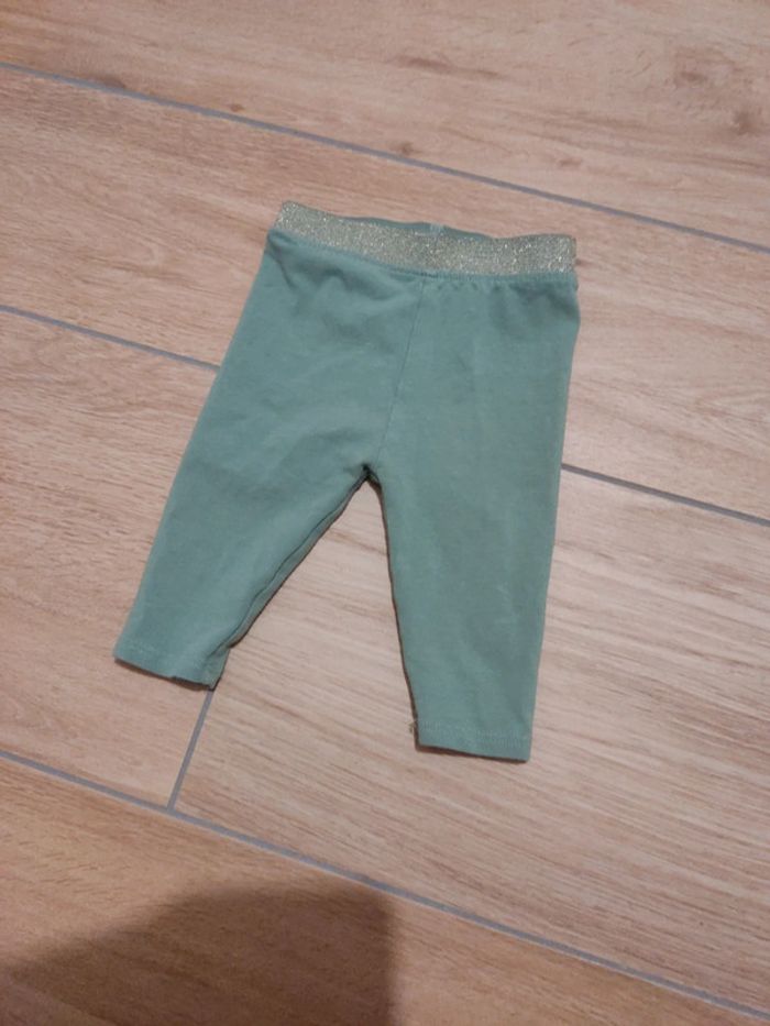 Legging vert menthe Verbaudet 3 mois