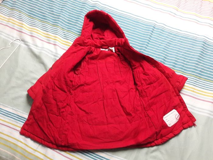 Manteau long chaud rouge 4 ans - photo numéro 2