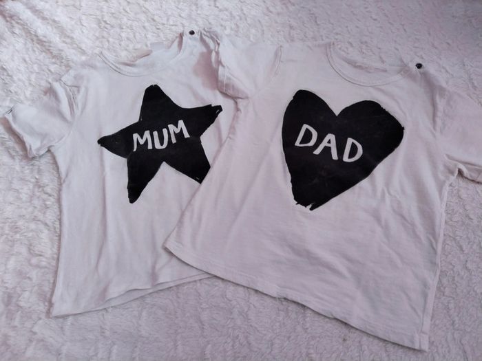 Lot de 2 tee shirts manches courtes 104cm - photo numéro 3