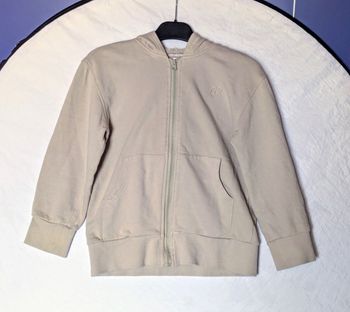 Veste Sweat Orchestra Crème Capuche Couleur Unie Vêtement Tendance Mode Enfants