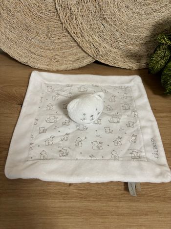 Doudou plat chat blanc mon premier major sergent major 