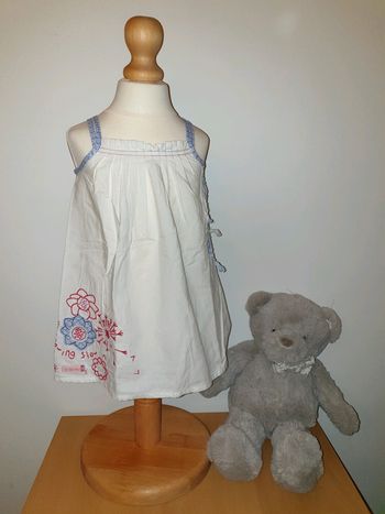 Robe d'été blanche 18 mois Tissaia