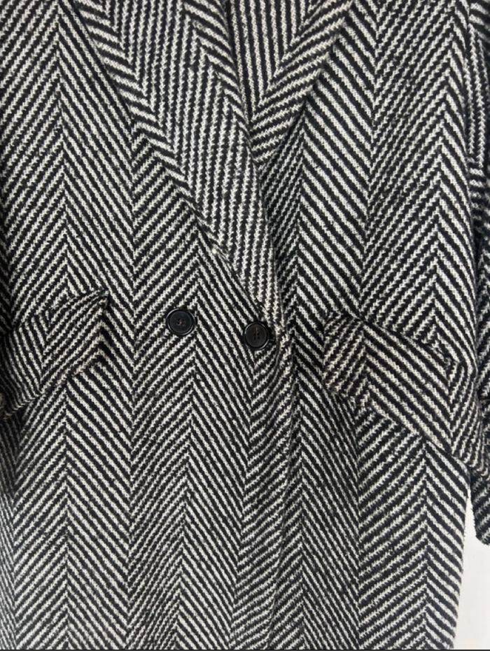 Manteau Zara long S oversize noir en très bon état - photo numéro 3