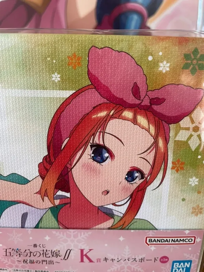 The Quintessential Quintuplets – Canvas Board Yotsuba Nakano Ichiban Kuji Shukufuku no Kadode 11 cm - photo numéro 2