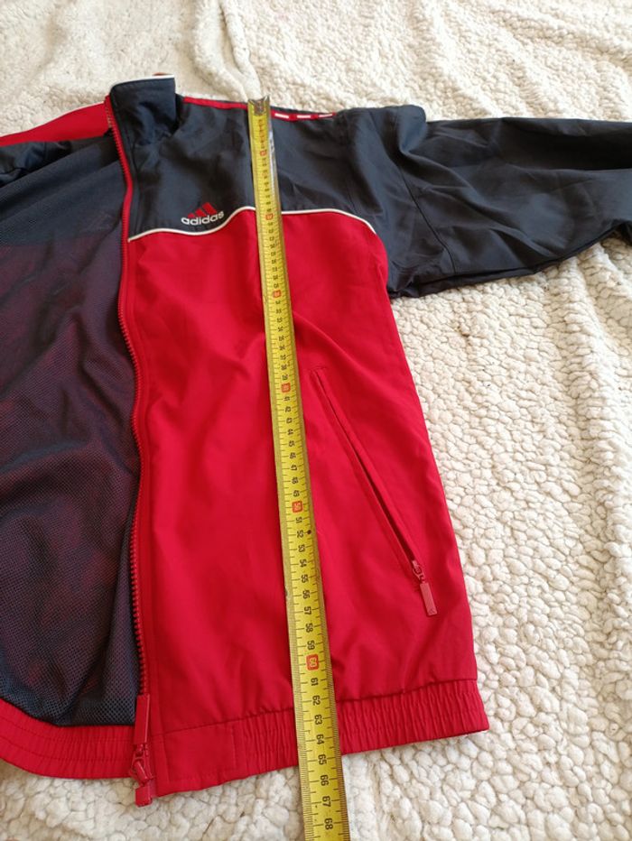 Veste coupe-vent Adidas vintage rouge et noire - années 2000 vintage - photo numéro 7