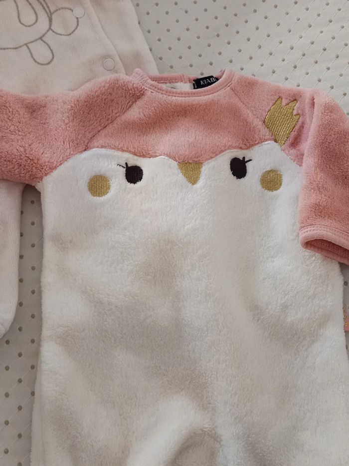 Lot de 2 grenouillères 1mois - photo numéro 2