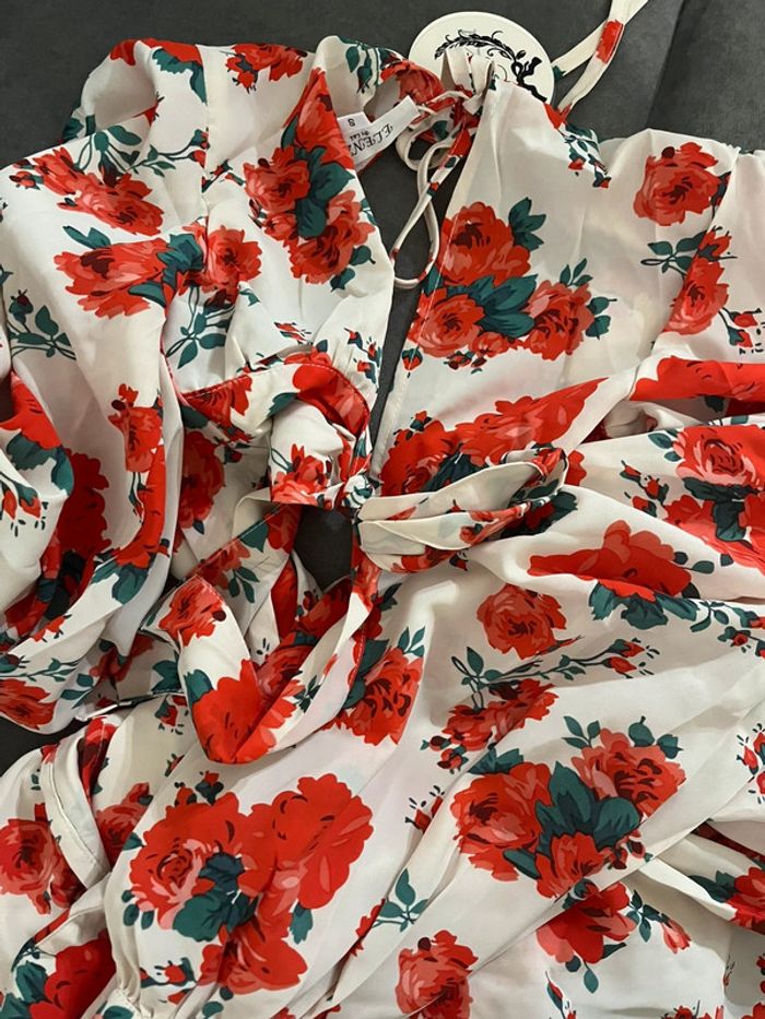 Magnifique robe longue originale neuve étiquetée Elenza taille S - photo numéro 4
