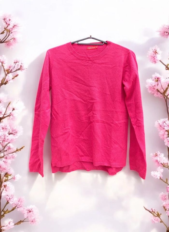 🎀 Pull fin rose fuchsia 100% acrylique fille 14 ans 🎀